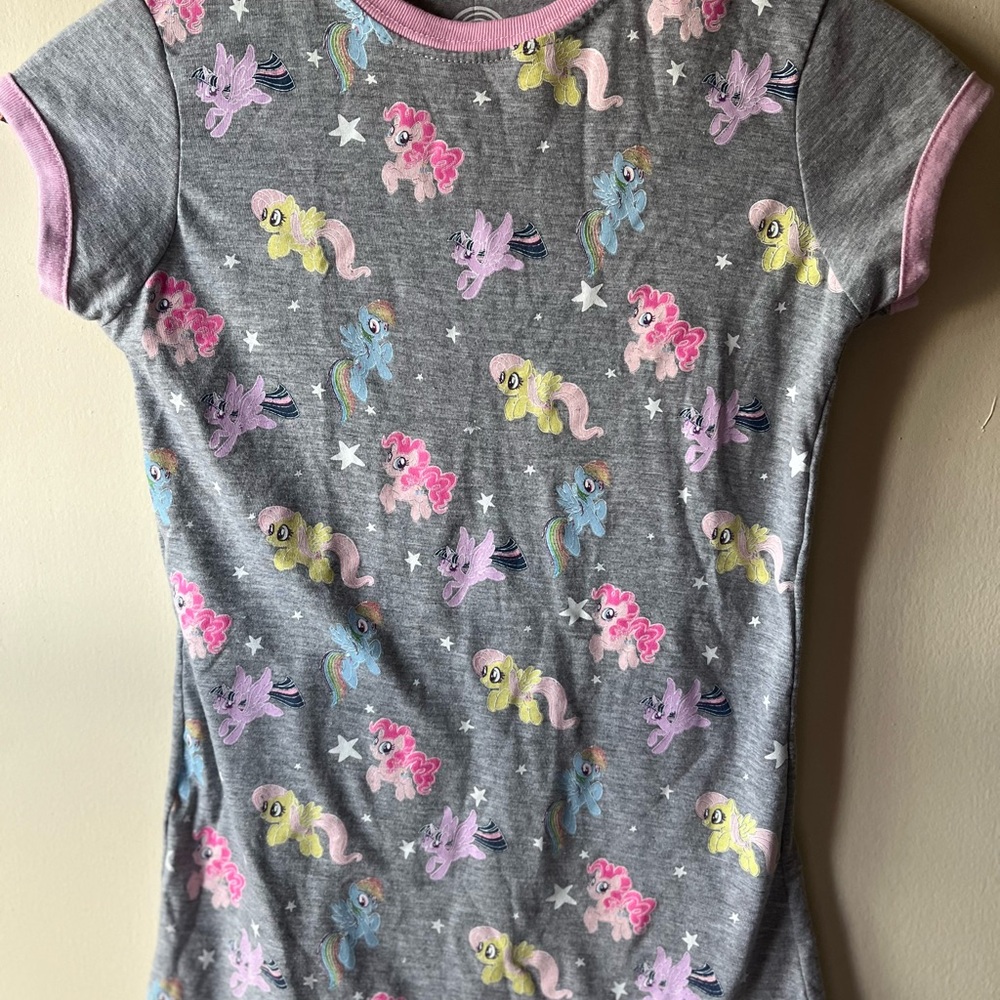 Hasbro Gray and Pink My Little Pony Kids Tee